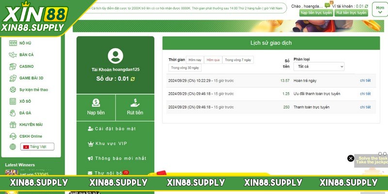 Đăng nhập ngân hàng kiểm tra trạng thái giao dịch