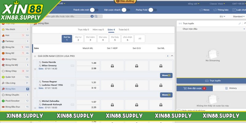 Giao diện của sảnh Cá Cược UG được thiết kế tối ưu, dễ sử dụng
